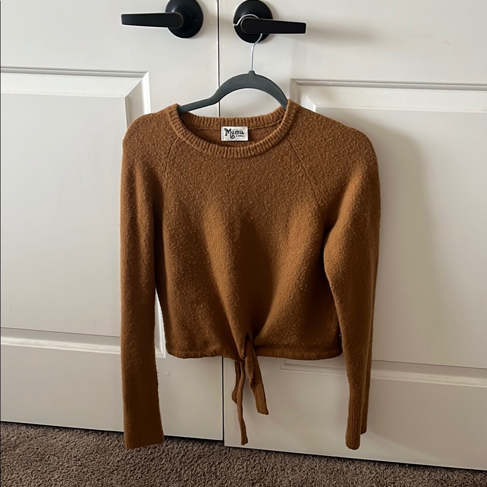 Show Me Your MuMu Brown Knit Sweater